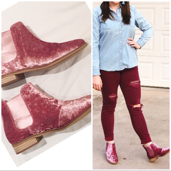 toms velvet boots